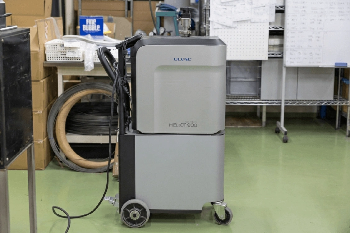 ヘリウムリーク試験機（気密チェック）